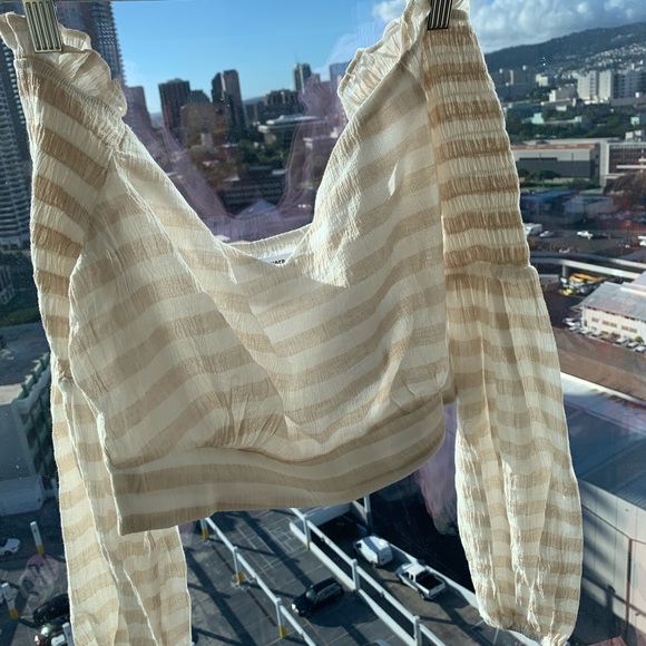 Missguided Striped Crop top - Picture 2 of 3